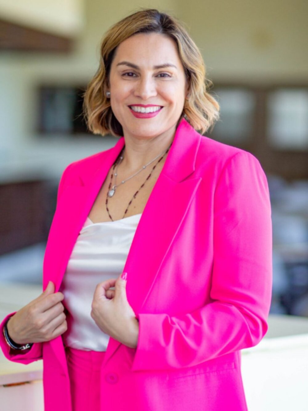 Alice + Olivia Hot Pink Pantsuit Blazer 8 Pants 10